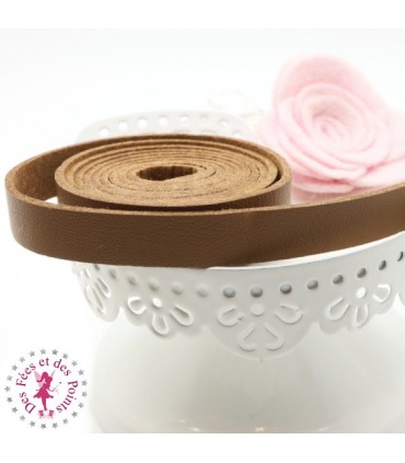 Lanière en cuir synthétique - Brun