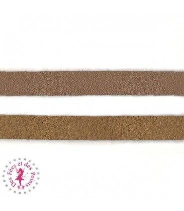 Lanière en cuir synthétique - Brun