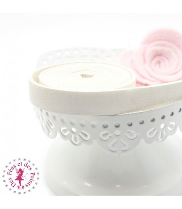 Lanière en cuir synthétique - Blanc