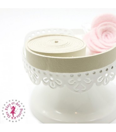 Lanière en cuir synthétique - Mastic