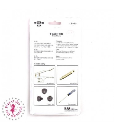 Pince pour les pressions KAM