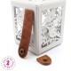 Fermoir à pression cuir  - "Languette" - Caramel