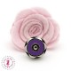 Fermoir magnétique / Aimant - Fleur en couleur - Violet