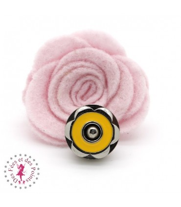 Fermoir magnétique / Aimant - Fleur en couleur - Tournesol