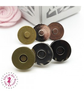 Fermoir magnétique / Aimant - Rond - 18 mm