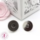 Fermoir magnétique / Aimant - Rond - 18 mm - Argent