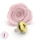 Fermoir magnétique / Aimant  "Fleur métallique" - Or