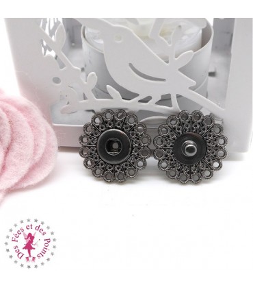 Pression métallique - "Dentelle" - 21 mm