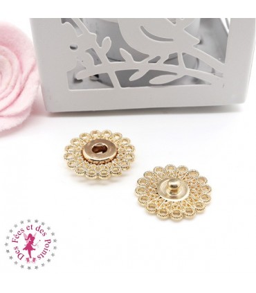 Pression métallique - "Dentelle" - 21 mm