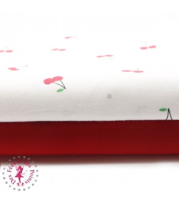 Coupons "Le Temps des Cerises" - Coton - 40 x 50 cm - 2 pièces