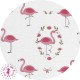 Coupons "Pink Flamingos" - Coton - 40 x 50 cm - 2 pièces