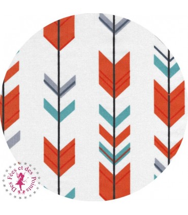 Coupons "Renard joue aux Indiens" - Coton - 40 x 50 cm - 2 pièces