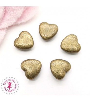 Rivets Coeurs - 8 mm - Bronze antique