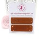 Etiquettes en cuir synthétique "Handmade" - Machine à coudre & Bouton