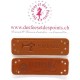 Etiquettes en cuir synthétique "Handmade" - Machine à coudre & Bouton