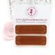 Etiquettes en cuir synthétique "Handmade" - Fille & Bouton