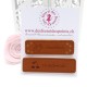 Etiquettes en cuir synthétique "Handmade" - Main & Cerises