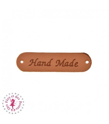 Etiquettes en cuir synthétique "Handmade" - Handmade & Portemonnaie