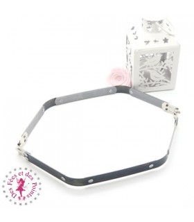Fermoir Clic Clac - 30 cm - Argent