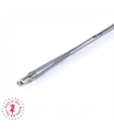 Fermoir Clic Clac - 30 cm - Argent