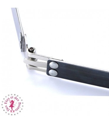 Fermoir Clic Clac - 45 cm - Argent