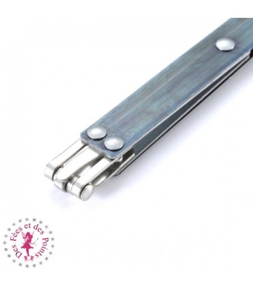 Fermoir Clic Clac - 45 cm - Argent