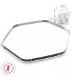 Fermoir Clic Clac - 45 cm - Argent