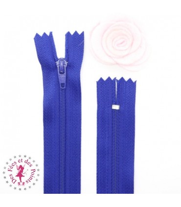 Fermeture éclair - 20 cm - Bleu Roi