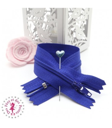 Fermeture éclair - 20 cm - Bleu Roi