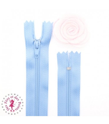 Fermeture éclair - 20 cm - Bleu Clair