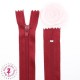 Fermeture éclair - 20 cm - Rouge foncé