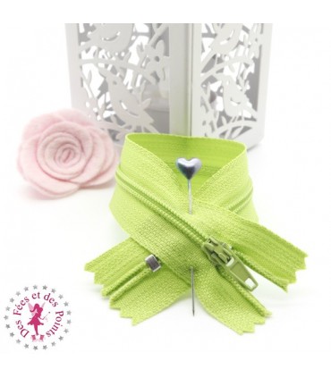 Fermeture éclair - 20 cm - Anis