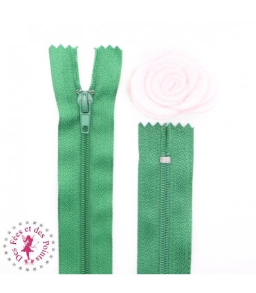 Fermeture éclair - 20 cm - Vert
