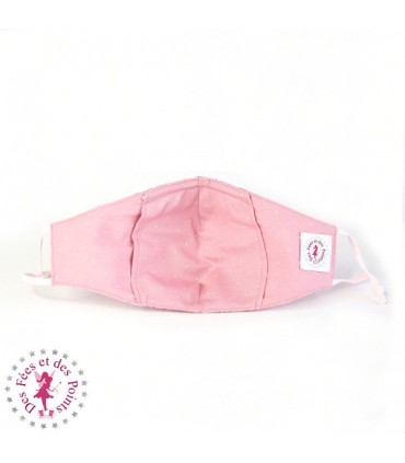 Masque de protection avec poche pour filtre - Pink Lady - Taille M - Femme/Ado