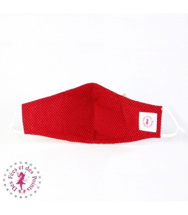 Masque de protection avec poche pour filtre - Mille Coeurs - Taille M - Femme/Ado