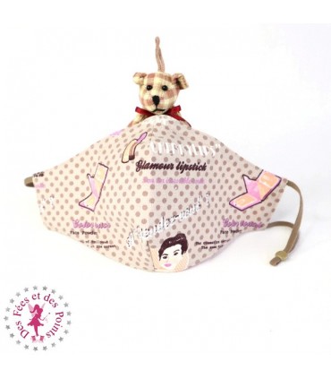 Masque de protection avec poche pour filtre - So Beautiful - Taille M - Femme/Ado