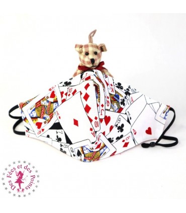 Masque de protection avec poche pour filtre - Jass - Taille M - Femme/Ado