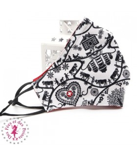 Masque de protection avec poche pour filtre - Poya - Taille M - Femme/Ado