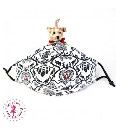 Masque de protection avec poche pour filtre - Poya - Taille M - Femme/Ado