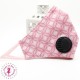 Masque de protection avec valve respiratoire - Pink Lady - Taille M - Femme/Ado