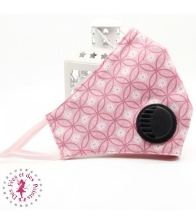 Masque de protection avec valve respiratoire - Pink Lady - Taille M - Femme/Ado