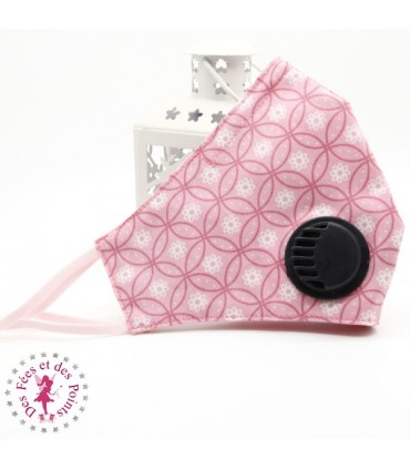 Masque de protection avec valve respiratoire - Pink Lady - Taille M - Femme/Ado