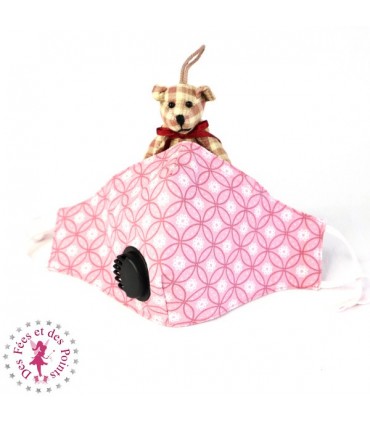 Masque de protection avec valve respiratoire - Pink Lady - Taille M - Femme/Ado