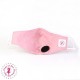 Masque de protection avec valve respiratoire - Pink Lady - Taille M - Femme/Ado