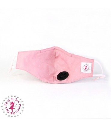 Masque de protection avec valve respiratoire - Pink Lady - Taille M - Femme/Ado