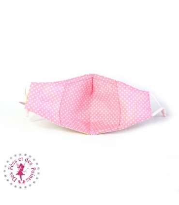 Masque de protection avec poche pour filtre - Jardin indien - Taille M - Femme/Ado