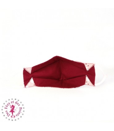 Masque de protection Anti buée - Souris rose - Taille S - Enfant