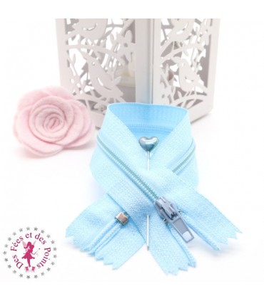 Fermeture éclair - 20 cm - Turquoise