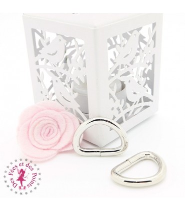 Anneau D -  25 mm - Argent