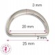 Anneau D Etrier -  20 mm - Argent